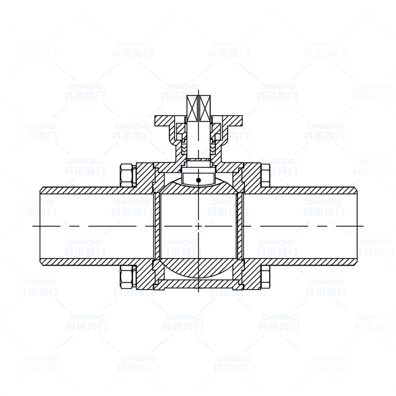 1000WOG高平台三片式加长焊接球阀-PN64