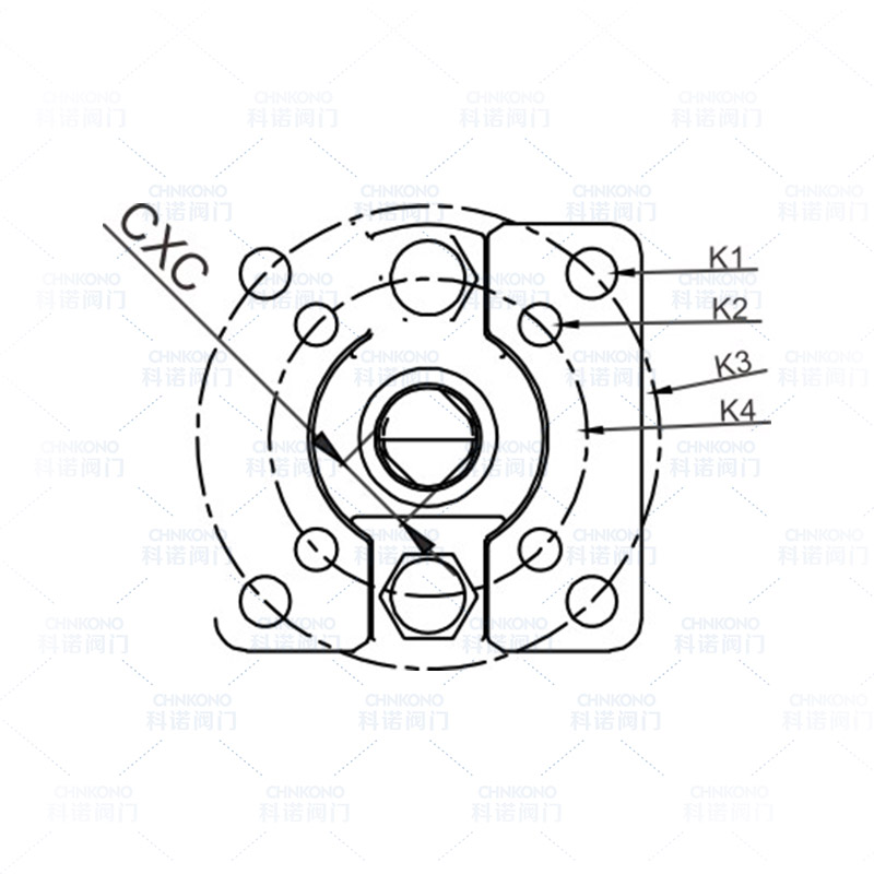 高平台国标衬氟法兰球阀
