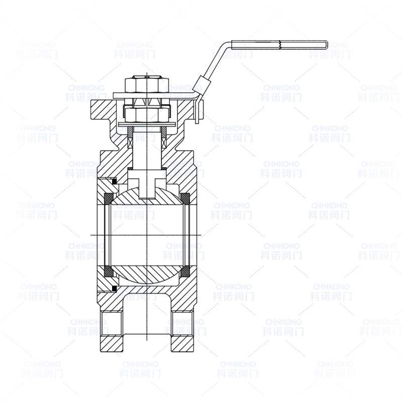 高平台意大利式对夹球阀