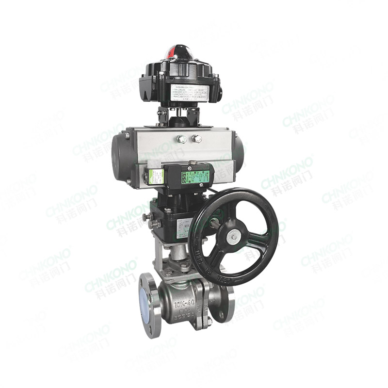 衬氟气动法兰球阀