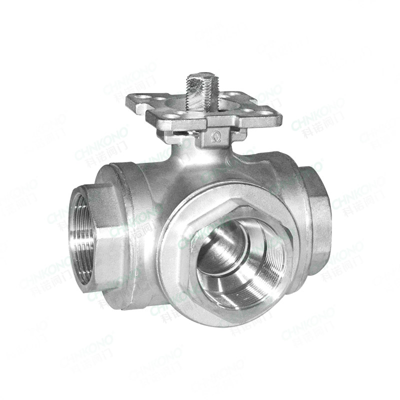 三通高平台内螺纹球阀